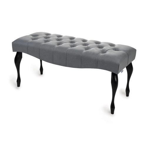 Panca da ingresso Rachele 135x45 cm, Nero Frassino