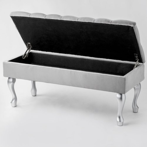 pouf con vano portaoggetti