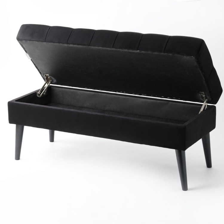 panca aperta con sedile trapuntato