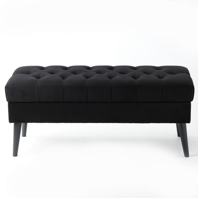 panca aperta con sedile trapuntato