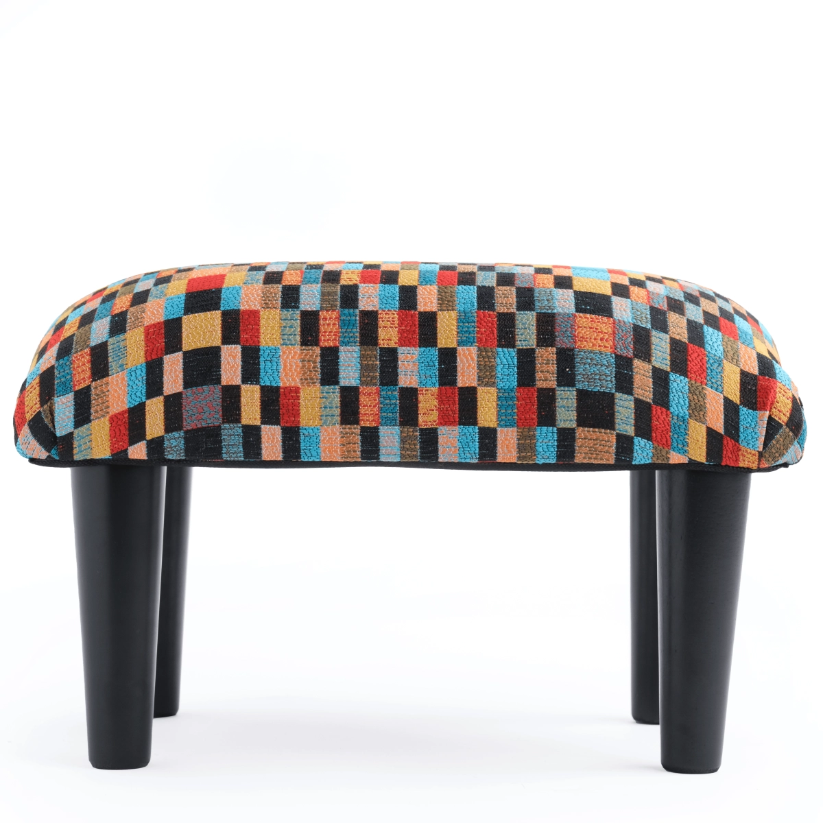 Elegante poggiapiedi colorato, ideale per interni moderni e creativi