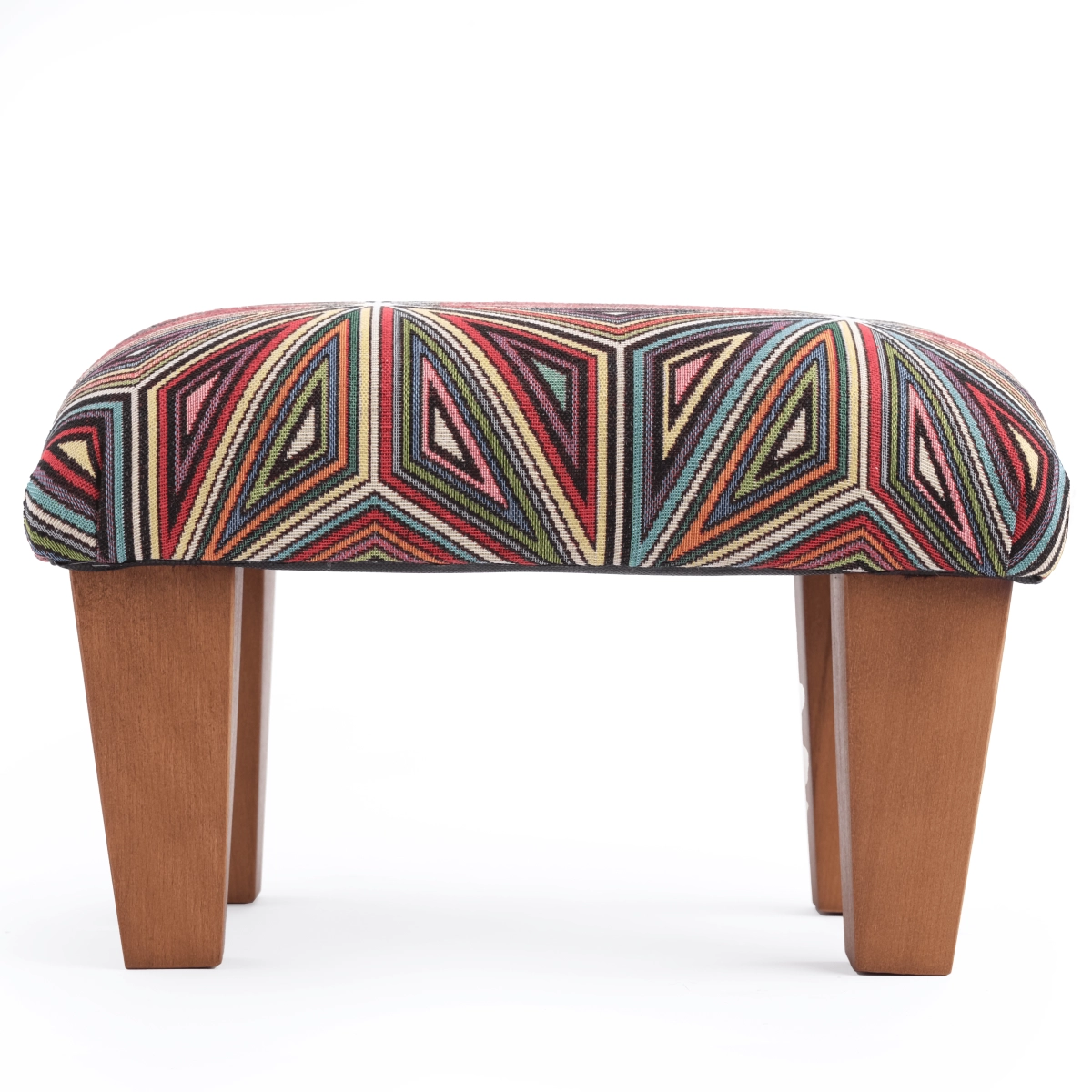 Comodo poggiapiedi della poltrona con imbottitura colorata, design originale