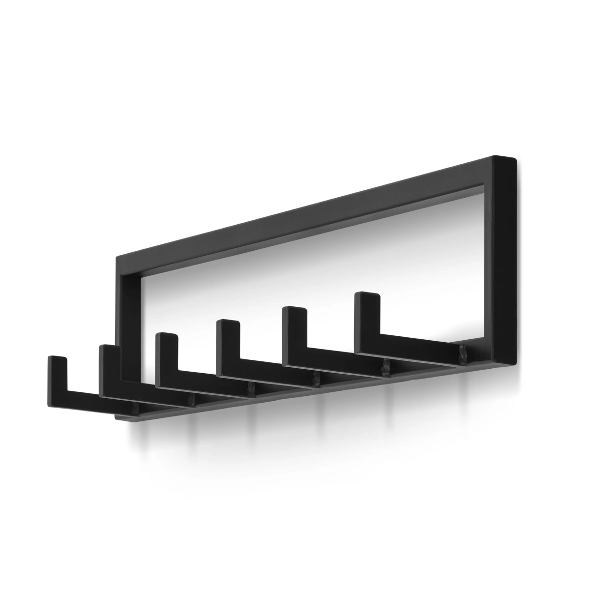 Appendiabiti da corridoio in acciaio nero stile loft