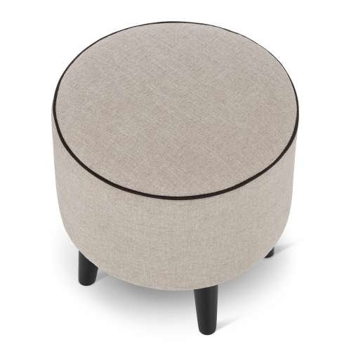 pouf rotondo beige