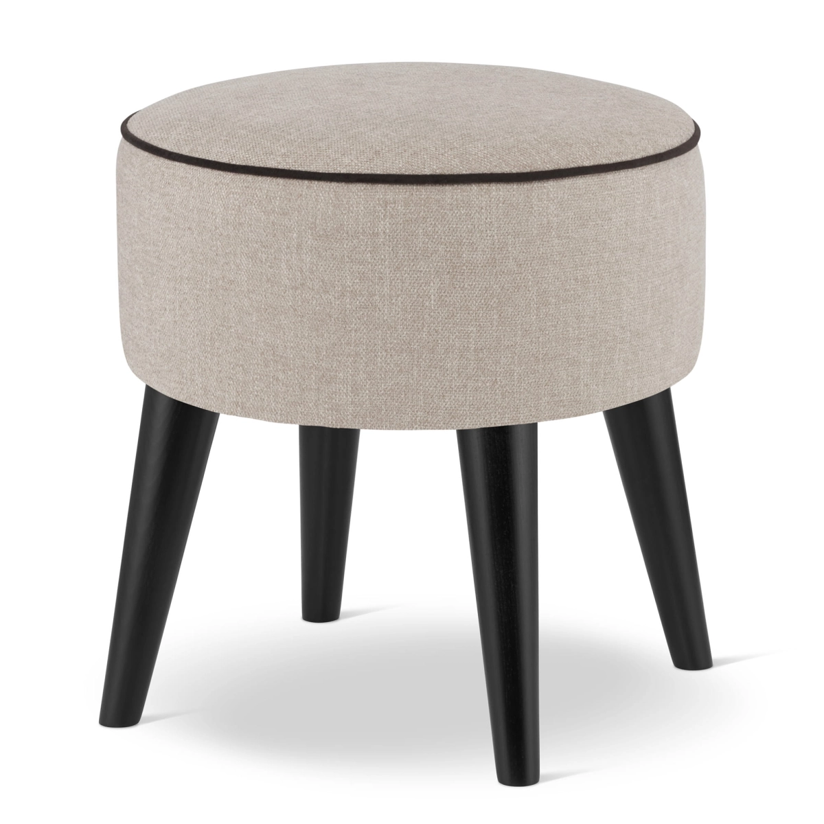 pouf rotondo beige