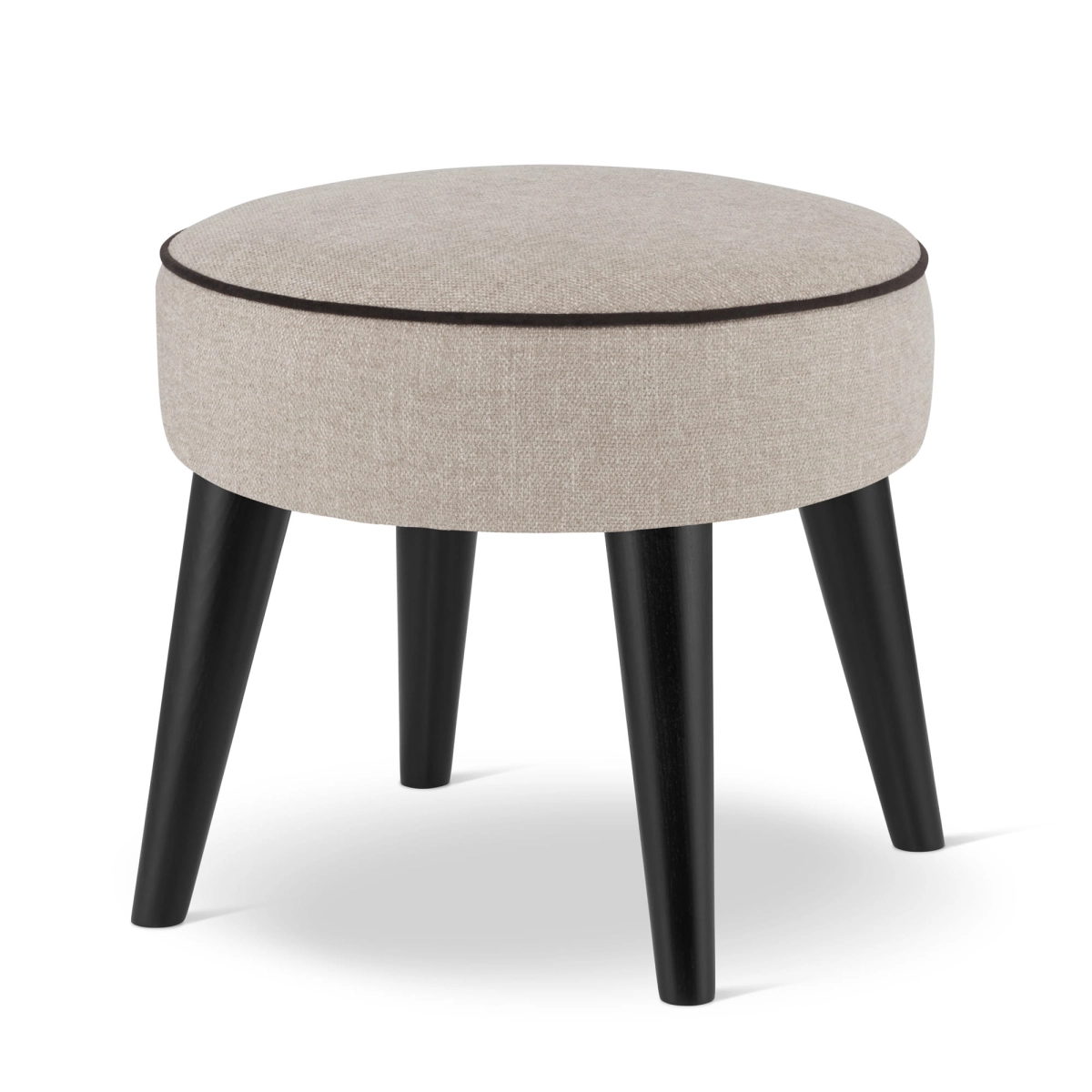 pouf rotondo beige