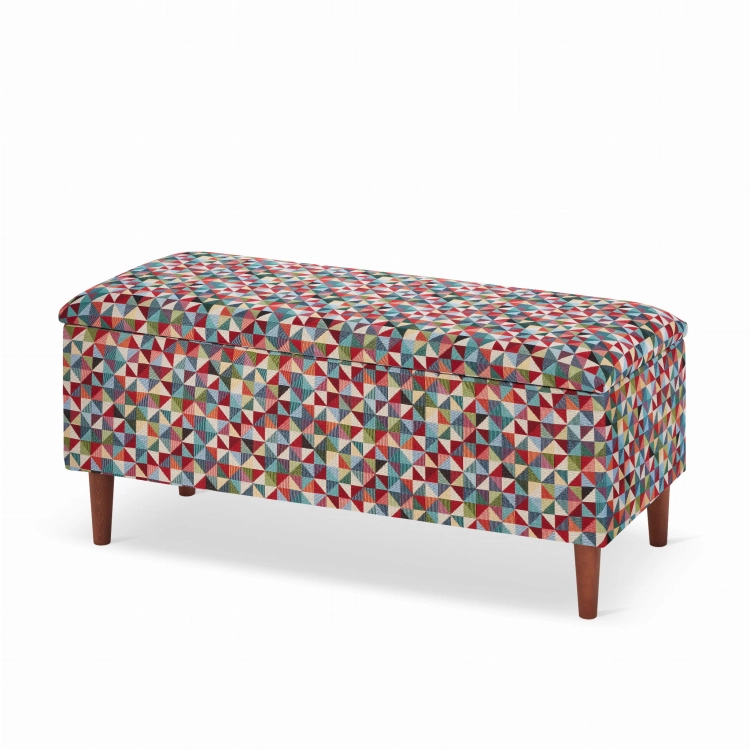 pouf contenitore geometrico