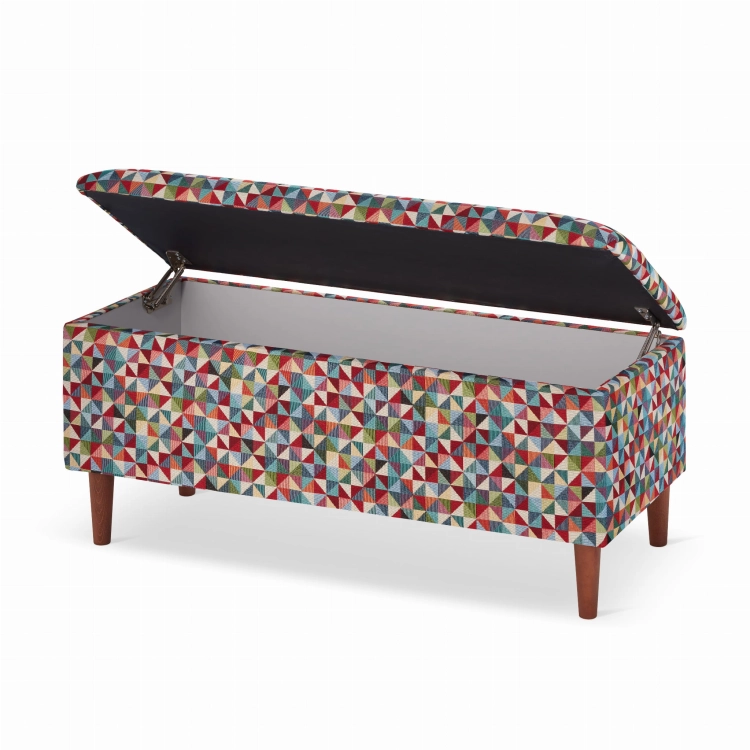 pouf contenitore geometrico