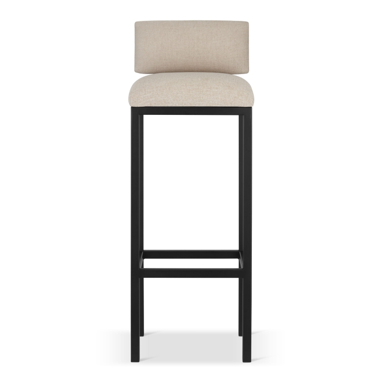 mobile bar imbottito in colore crema