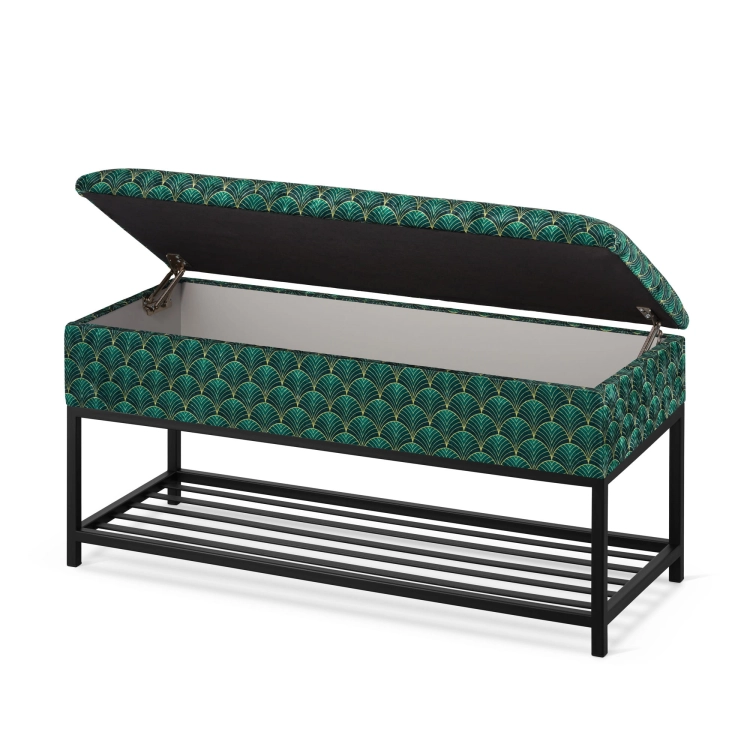 scarpiera verde con sedile
