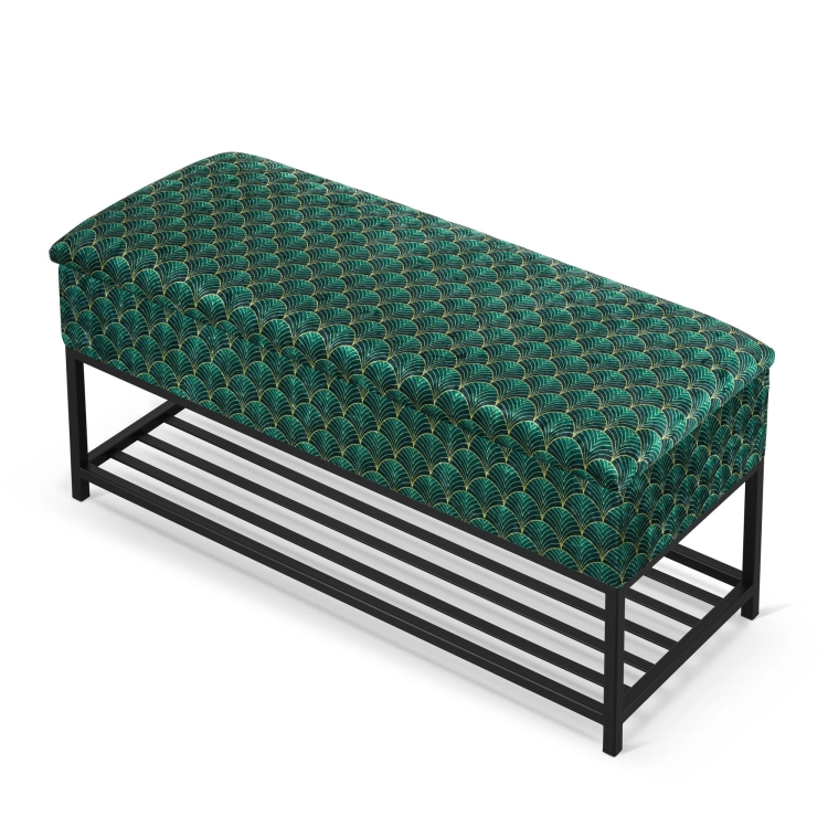 scarpiera verde con sedile