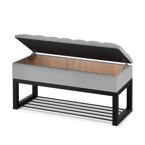 panca per scarpe con contenitore