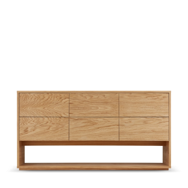 Komoda dębowa z szufladami, elegancka i pojemna, idealna do sypialni, salonu lub przedpokoju