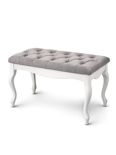 Panca trapuntata Blanca - Chesterefield bianco