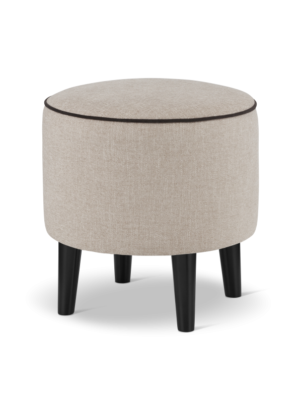 pouf rotondo beige