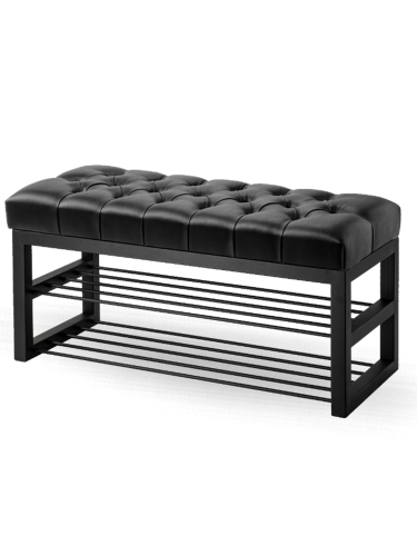 Leder-Schuhbank mit stauraum für den Flur