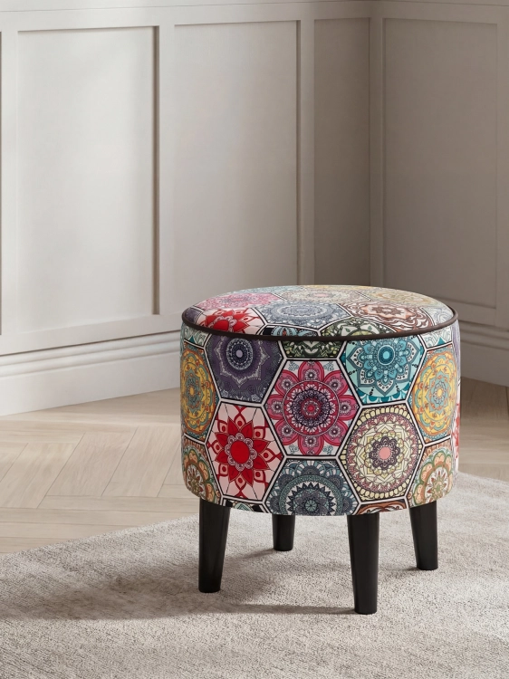 pouf rotondo orientale