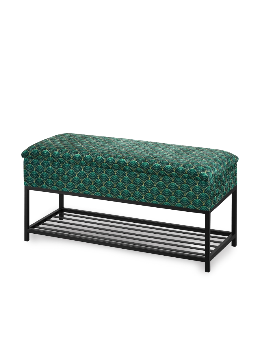 scarpiera verde con sedile