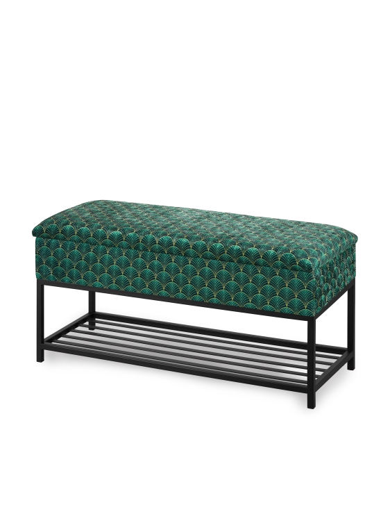 scarpiera verde con sedile