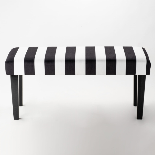 Panca imbottita con motivo a righe