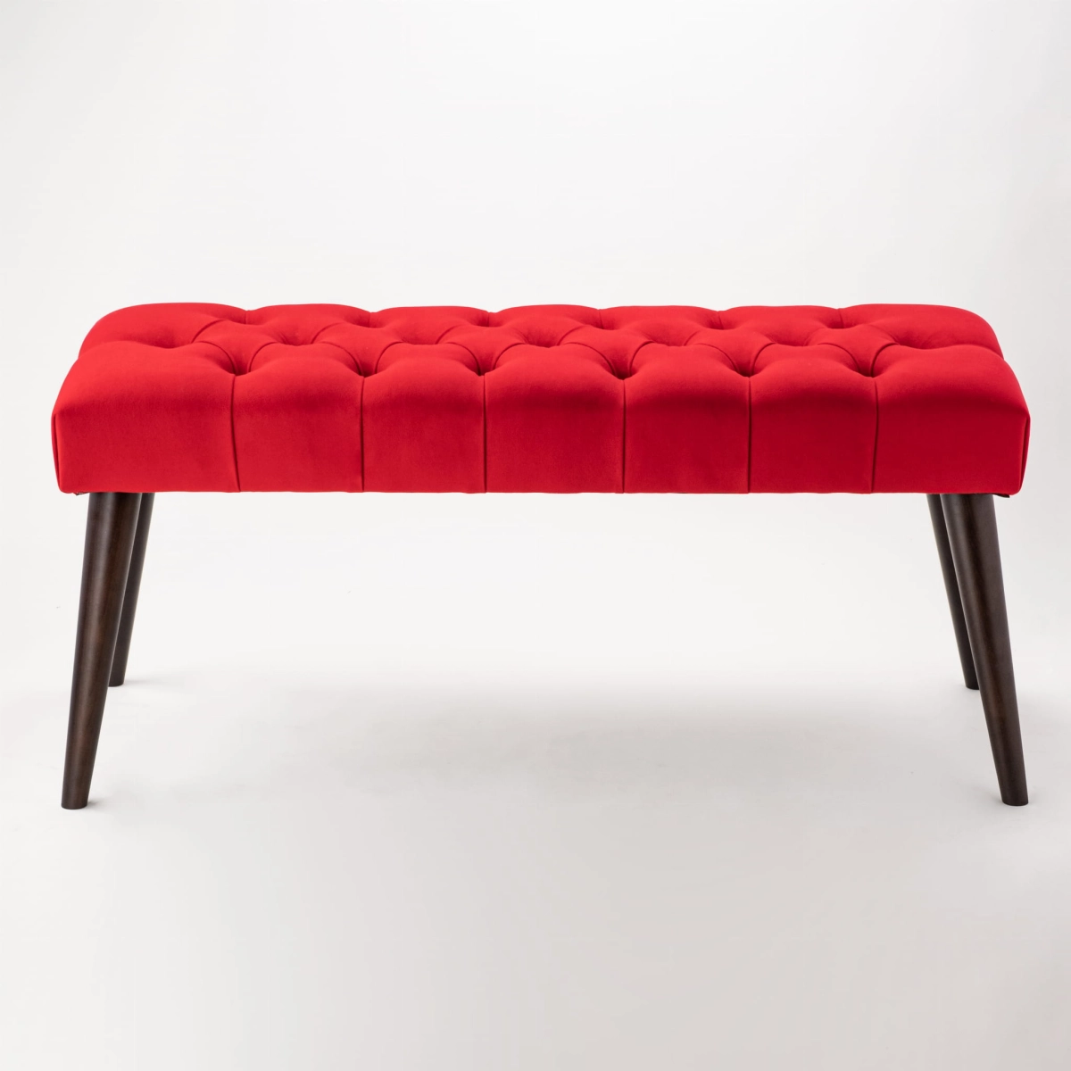 Panca trapuntata in rosso