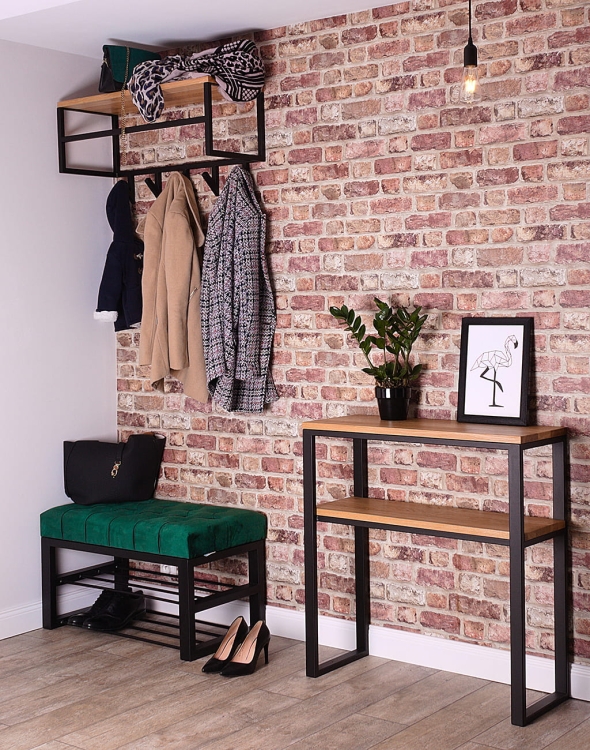 Corridoio in stile industriale