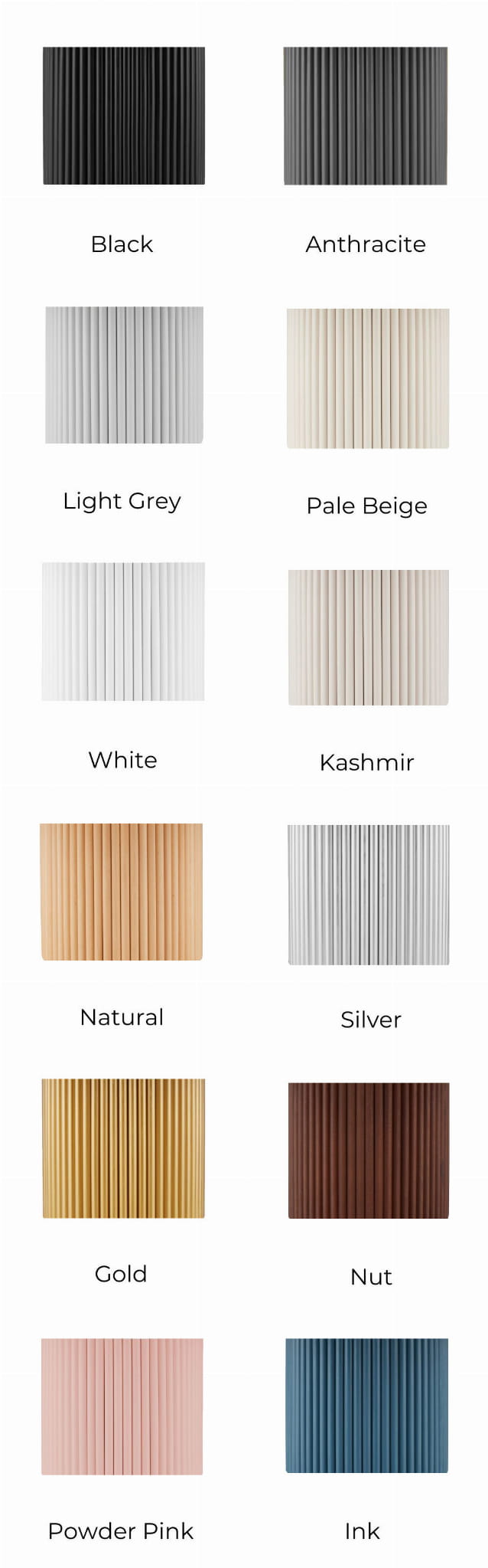 Gambe colorate per tavolino da caffè scanalate