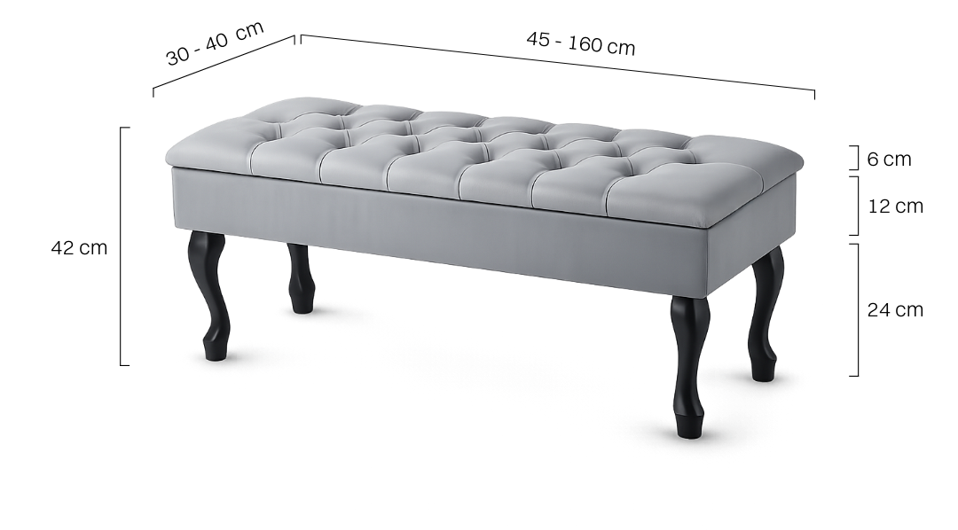 pouf con vano portaoggetti