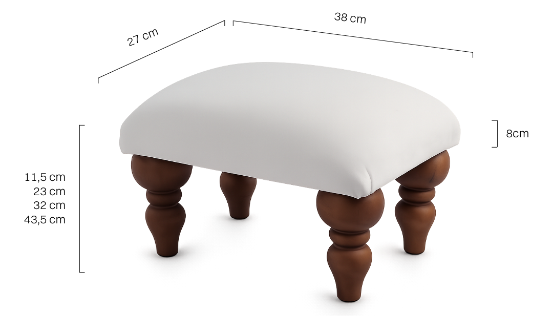 Comodo poggiapiedi bianco, un elegante complemento per una poltrona lounge
