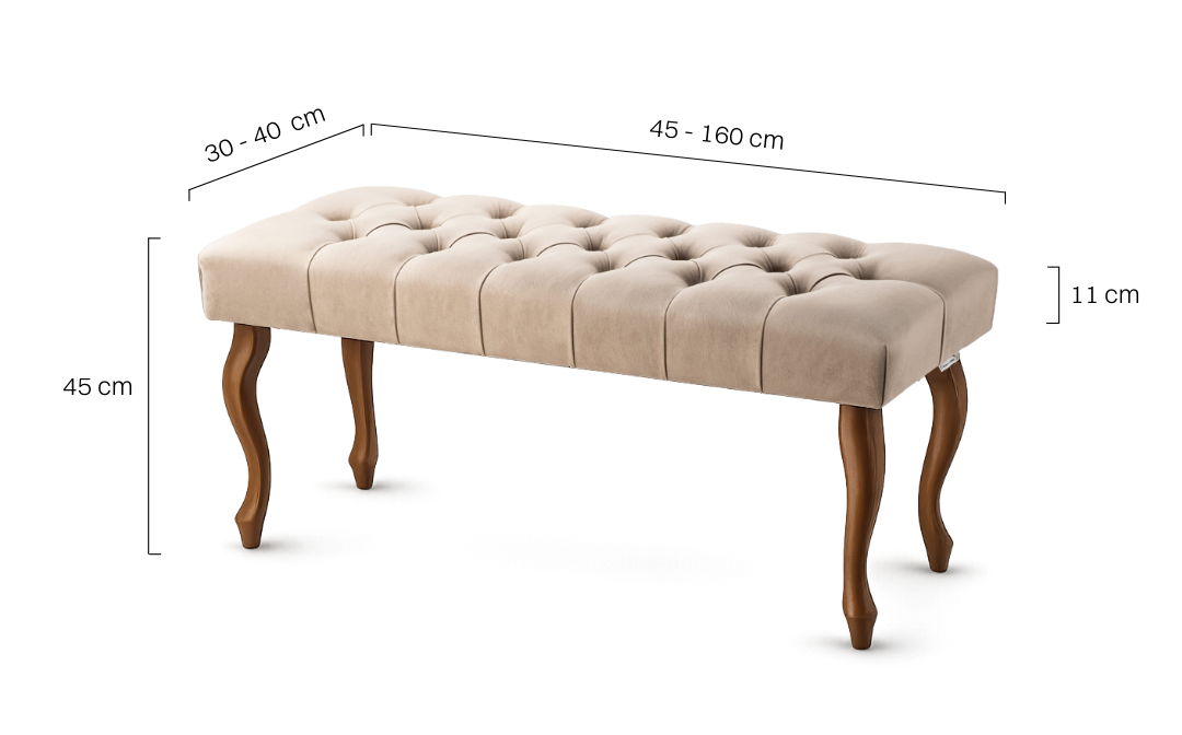 Elegancka pikowana ławka latte – funkcjonalny i stylowy mebel do domu lub biura