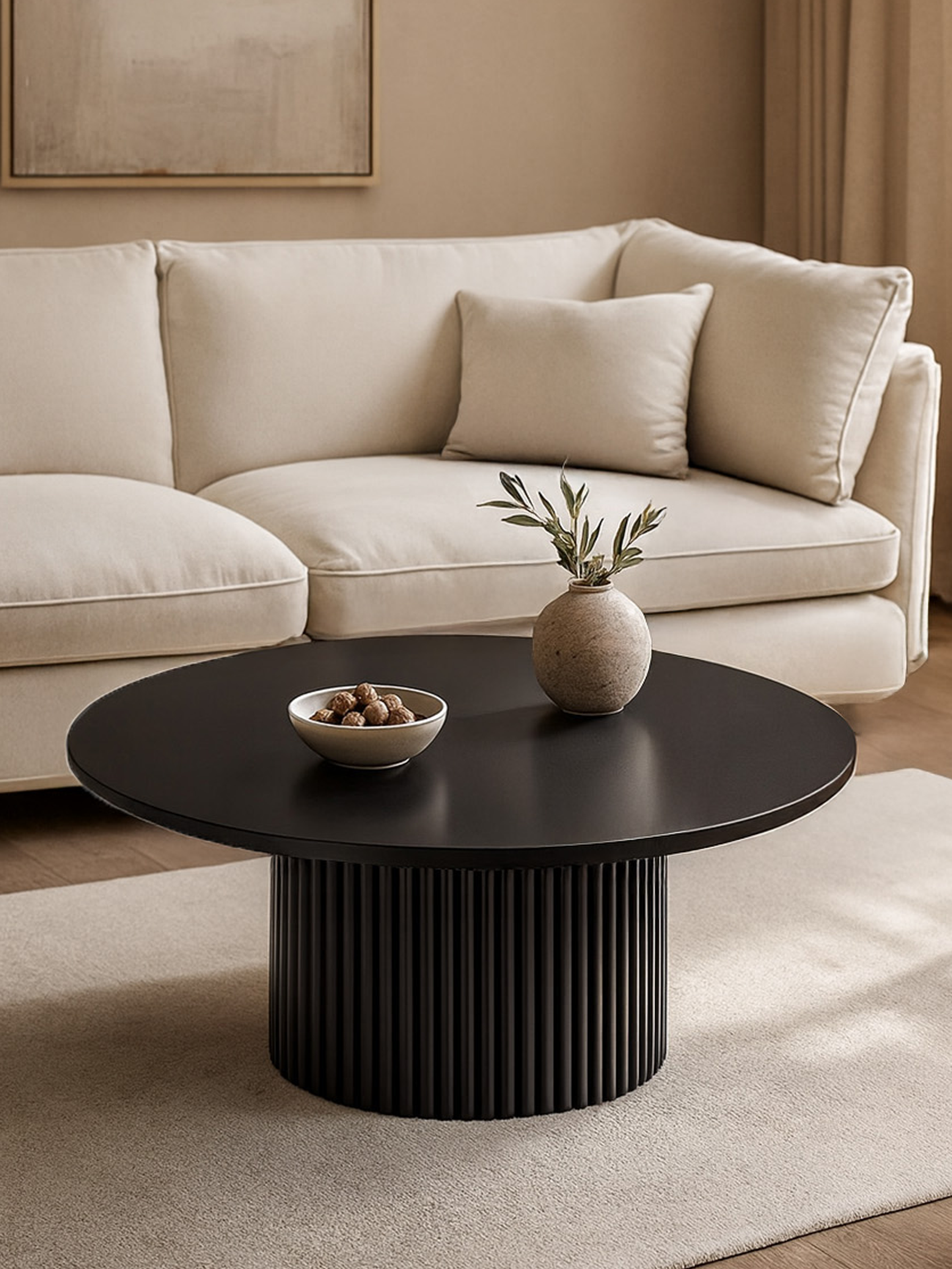 Tavolino Rotondo - Riffel Black