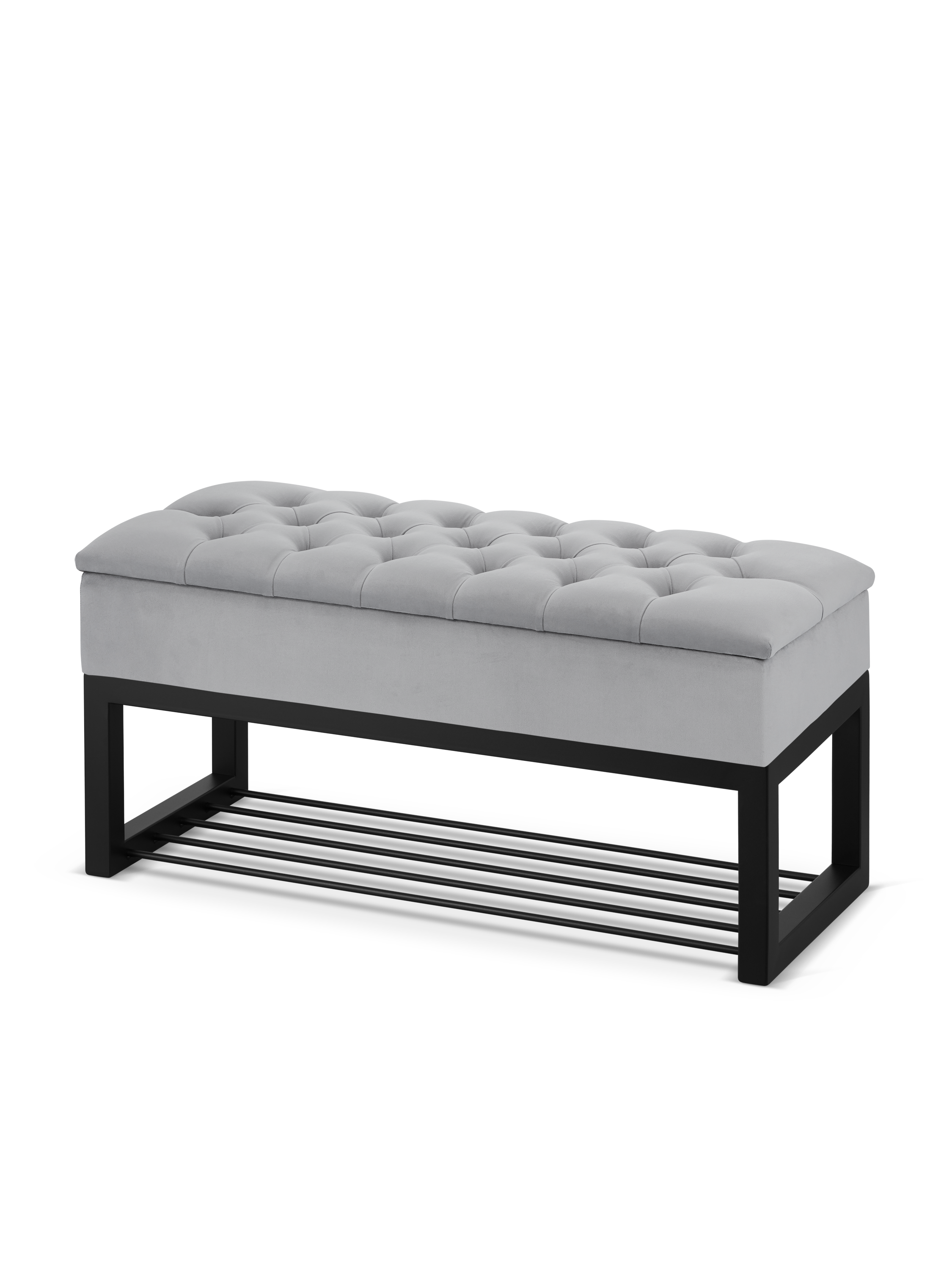 Panca contenitore Cubio Neoloftdock Capitonné grigia