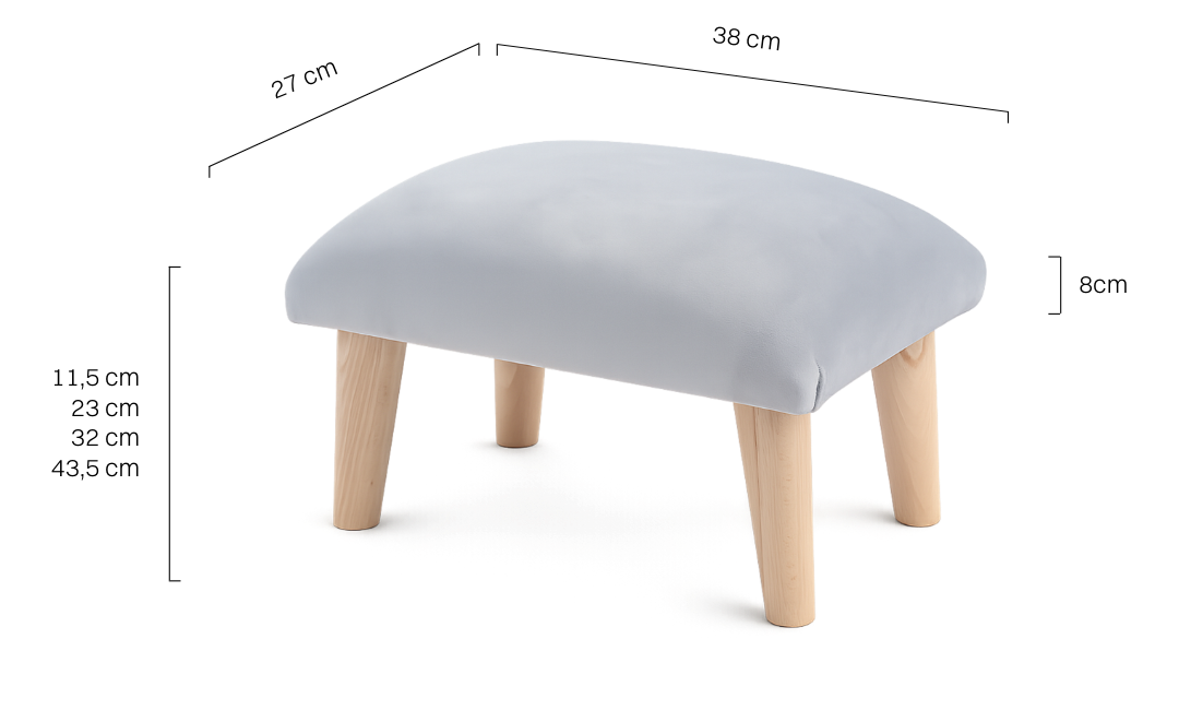 Pouf da toilette grigio, un complemento comodo ed esteticamente gradevole